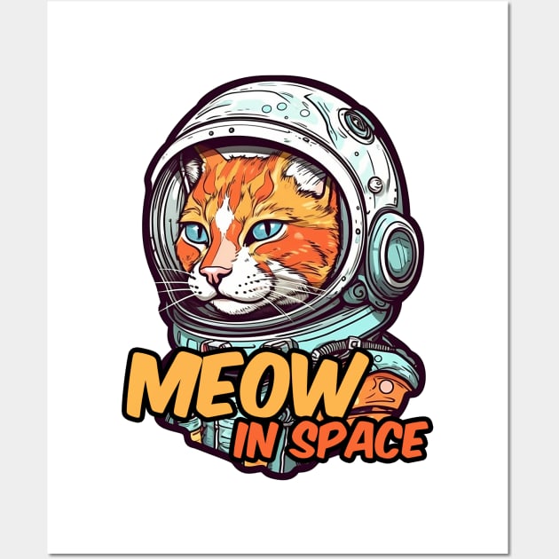 Astronaut cat Wall Art by AestheticsArt81